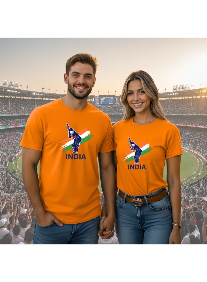 India Cricket World Fans Tshirts Supporting The India Jersey Tshirts For Men,Women ,Kids To Win The Cup - Image 2